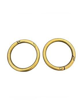 Miche Antiqued Gold 1 1/2” Carabiner - Set of 2